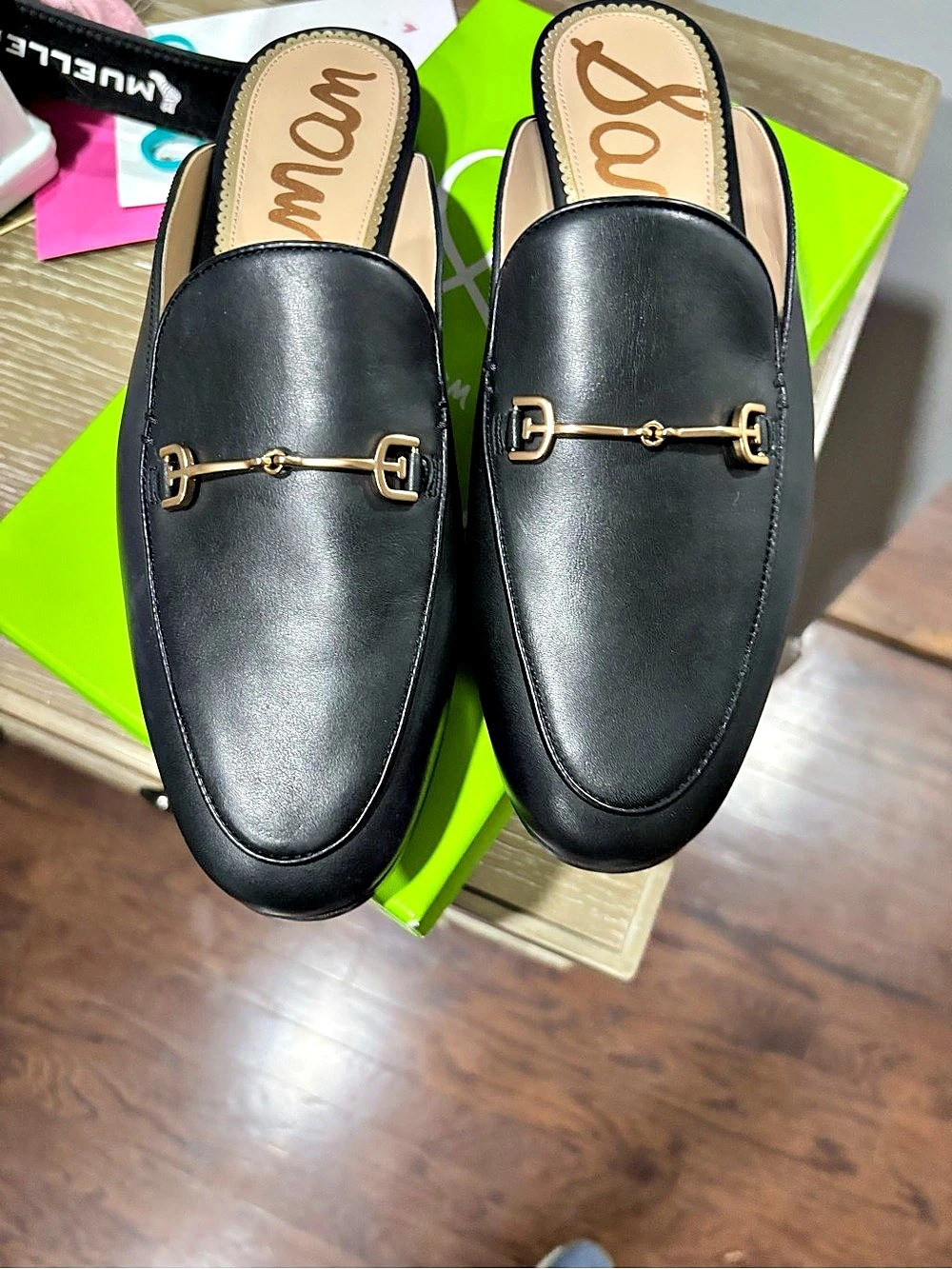 Sam Edelman Laurel Mule Leather Mules Black US 9.5